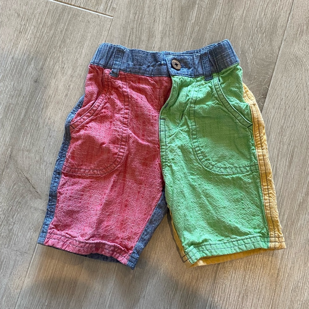 FRUGI color block shorts. 2-3Y